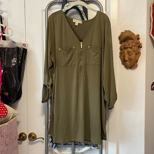Size 2X Michael by Michael Kors dress olive green